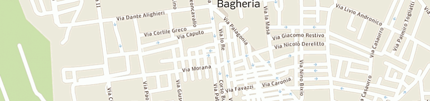 Mappa della impresa tessilcasa di canale giacomo a BAGHERIA