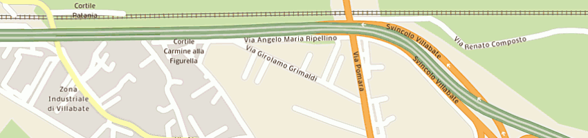 Mappa della impresa caracausi giuseppe e c snc a PALERMO