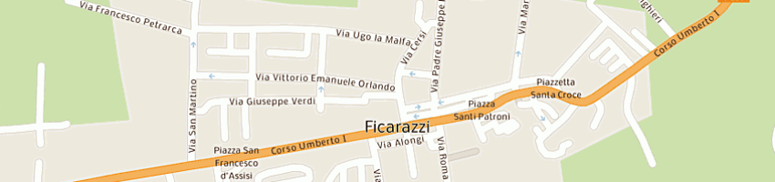 Mappa della impresa carabinieri a FICARAZZI