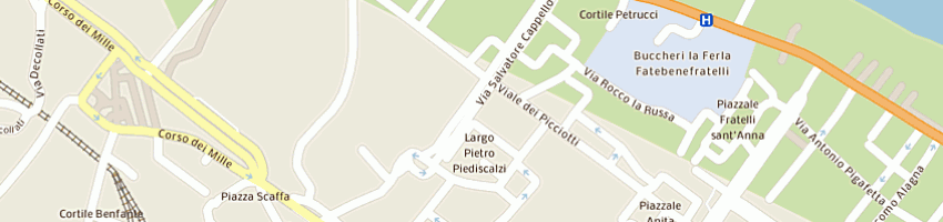 Mappa della impresa mistretta vincenzo a PALERMO