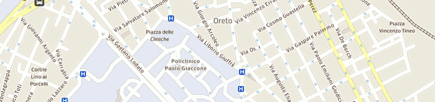 Mappa della impresa vinciguerra vito a PALERMO