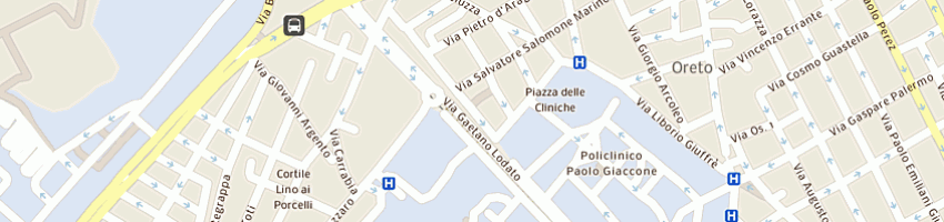 Mappa della impresa sicula calzature di toralbo rosalia e c snc a PALERMO