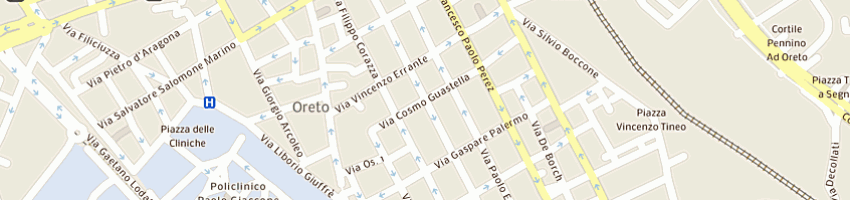 Mappa della impresa virga francesco a PALERMO