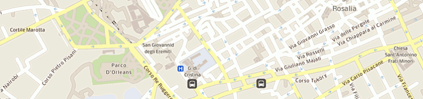 Mappa della impresa al gran bazar di pisella giovanni a PALERMO