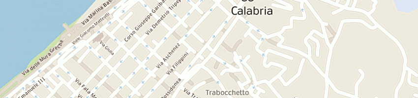 Mappa della impresa modamania abbigliamento taxi snc  a REGGIO CALABRIA
