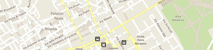 Mappa della impresa centro provinciale per i donatori degli occhi bxj carlo gnocchi a PALERMO