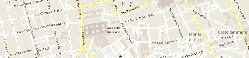 Mappa della impresa convento agostiniani scalzi a PALERMO