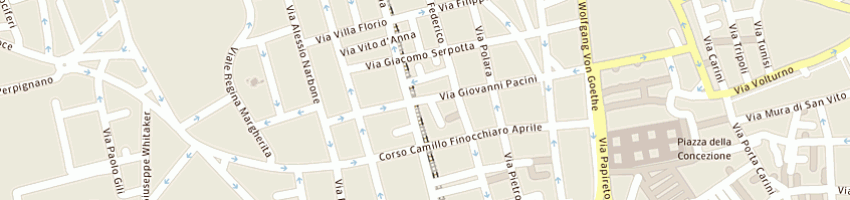 Mappa della impresa bonomonte filippo a PALERMO