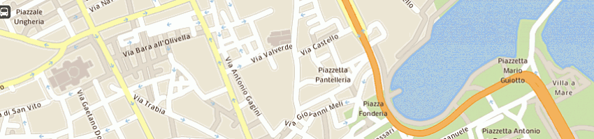 Mappa della impresa i grilli restaurant di verderosa marco e c snc a PALERMO