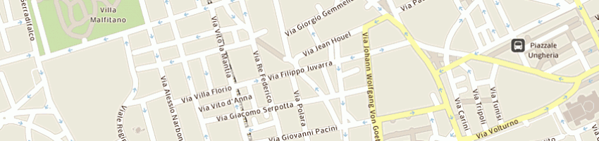 Mappa della impresa parrucchiere per signora mongiovi giuseppe a PALERMO
