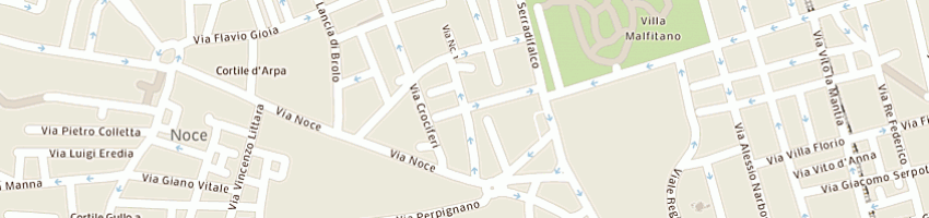 Mappa della impresa panificio e mini market di calzetta salvatrice a PALERMO