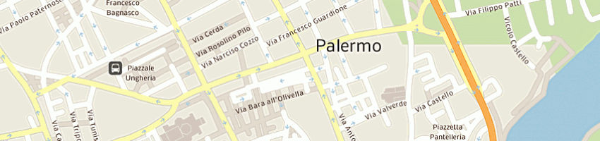 Mappa della impresa cusimano gaetano a PALERMO
