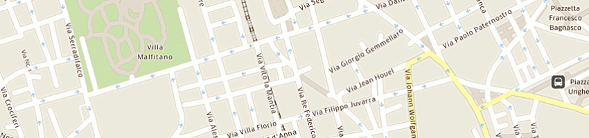 Mappa della impresa caffe' maracana' sas di ammirata alessandro a PALERMO