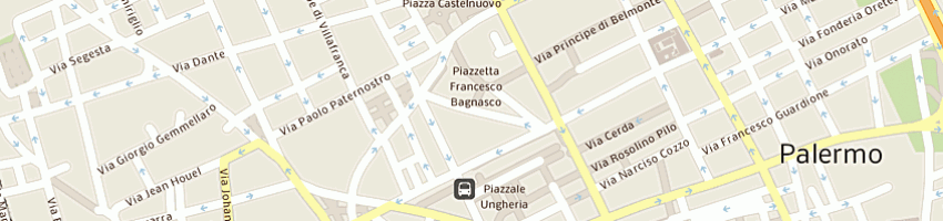 Mappa della impresa uffici giudiziari palazzo di giustizia a PALERMO