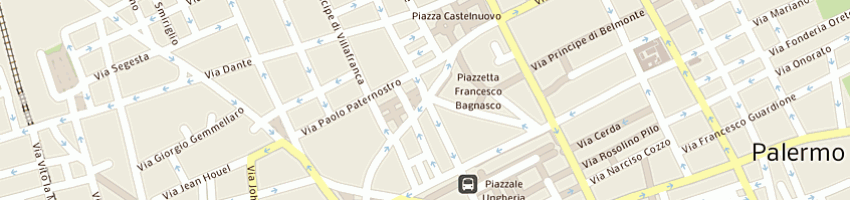 Mappa della impresa centro servizi sanfilippo vincenza a PALERMO