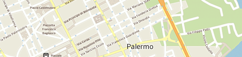 Mappa della impresa sicil rental di corrao vittorio e c a PALERMO