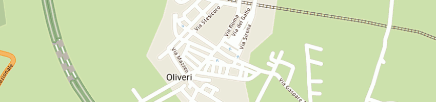 Mappa della impresa comune oliveri a OLIVERI