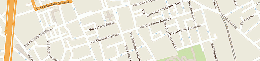 Mappa della impresa autoscuola roma ii di faulisi antonio e c sas a PALERMO