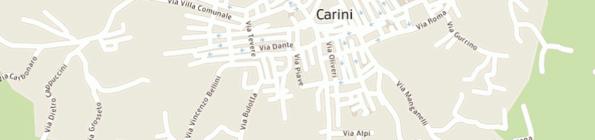 Mappa della impresa mannino santo a CARINI