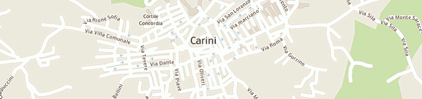 Mappa della impresa amato giuseppe a CARINI