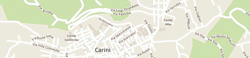 Mappa della impresa buffa nicolo' a CARINI