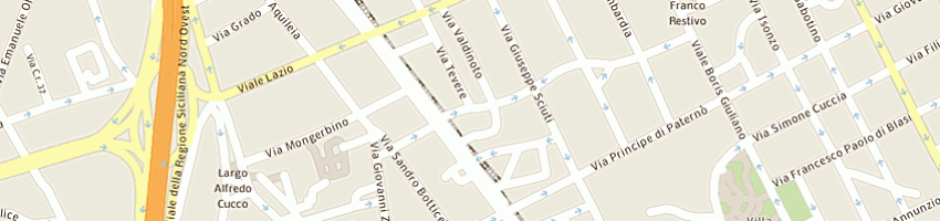 Mappa della impresa dental office distributors sas a PALERMO