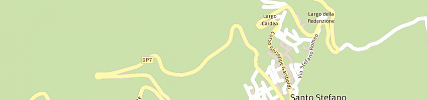 Mappa della impresa regione calabria ispettorato ripartimentale delle foreste  a SANTO STEFANO IN ASPROMONTE