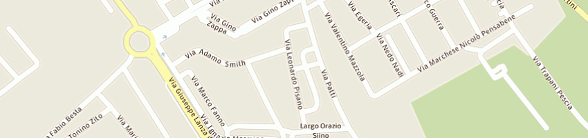 Mappa della impresa italiana costruzioni snc di bronzino ignazio e c a PALERMO