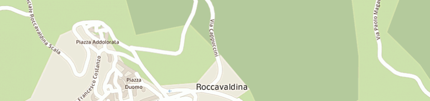 Mappa della impresa trattoria pizzeria cappuccini a ROCCAVALDINA