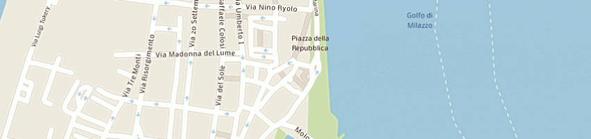 Mappa della impresa aiello natale a MILAZZO