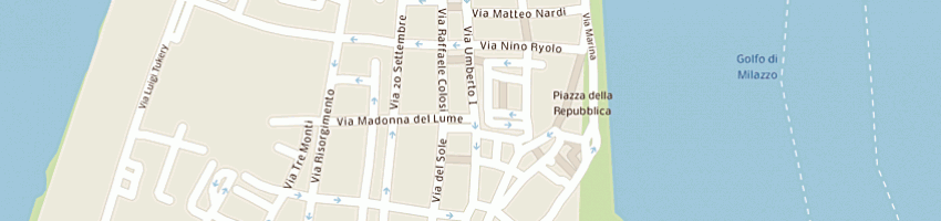 Mappa della impresa camera del lavoro cgil provinciale a MILAZZO