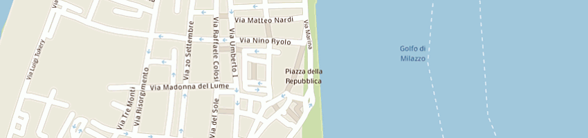 Mappa della impresa amministrazione comunale a MILAZZO