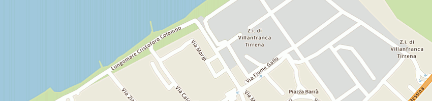 Mappa della impresa pecasoft sas di sfuncia giuseppe e c a VILLAFRANCA TIRRENA