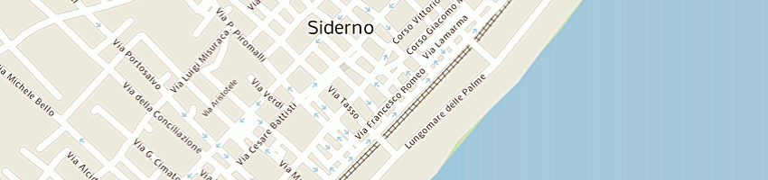 Mappa della impresa pedulla' agostino a SIDERNO