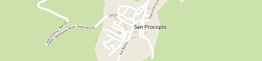 Mappa della impresa poste e telecomunicazioni  a SAN PROCOPIO
