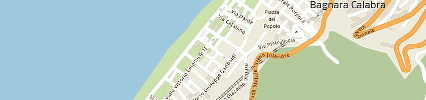 Mappa della impresa balnearia viaggi sas di scorza serena e c a BAGNARA CALABRA