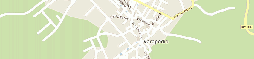 Mappa della impresa poste italiane epe  a VARAPODIO