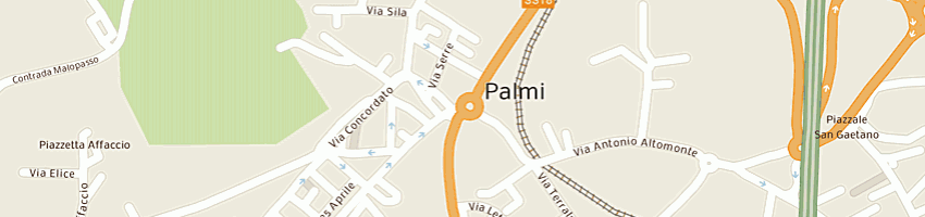 Mappa della impresa melara rocco bar a PALMI