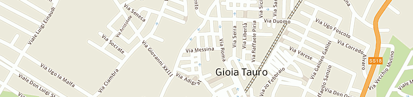 Mappa della impresa centro estetico l'isola del benessere a GIOIA TAURO