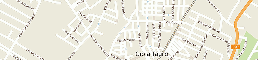 Mappa della impresa dalmati viaggi snc di costanzo tiziana e torre giuseppina a GIOIA TAURO