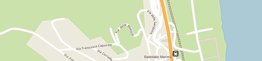Mappa della impresa leuzzi giacomo  a BADOLATO