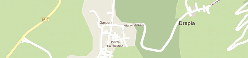 Mappa della impresa villaggio l'olivara  a DRAPIA