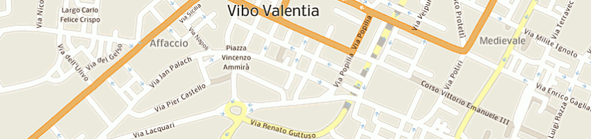 Mappa della impresa edil vama sas di vangeli francesco a VIBO VALENTIA