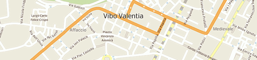 Mappa della impresa toro assicurazioni spa  a VIBO VALENTIA