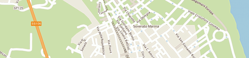 Mappa della impresa general agency service - gas 2000 srl a SOVERATO