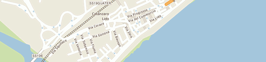 Mappa della impresa lido holiday agency di orlando vittorio e c sas a CATANZARO