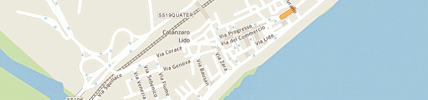 Mappa della impresa bar marina srl  a CATANZARO