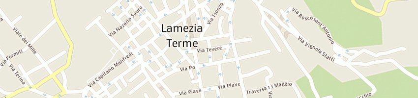 Mappa della impresa mannis antonella  a LAMEZIA TERME