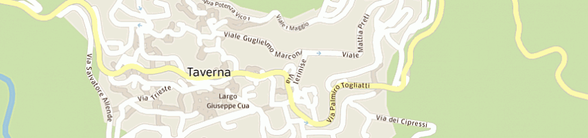 Mappa della impresa comunita' montana della presila catanzarese a TAVERNA