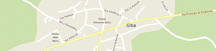 Mappa della impresa atzori romina a GIBA